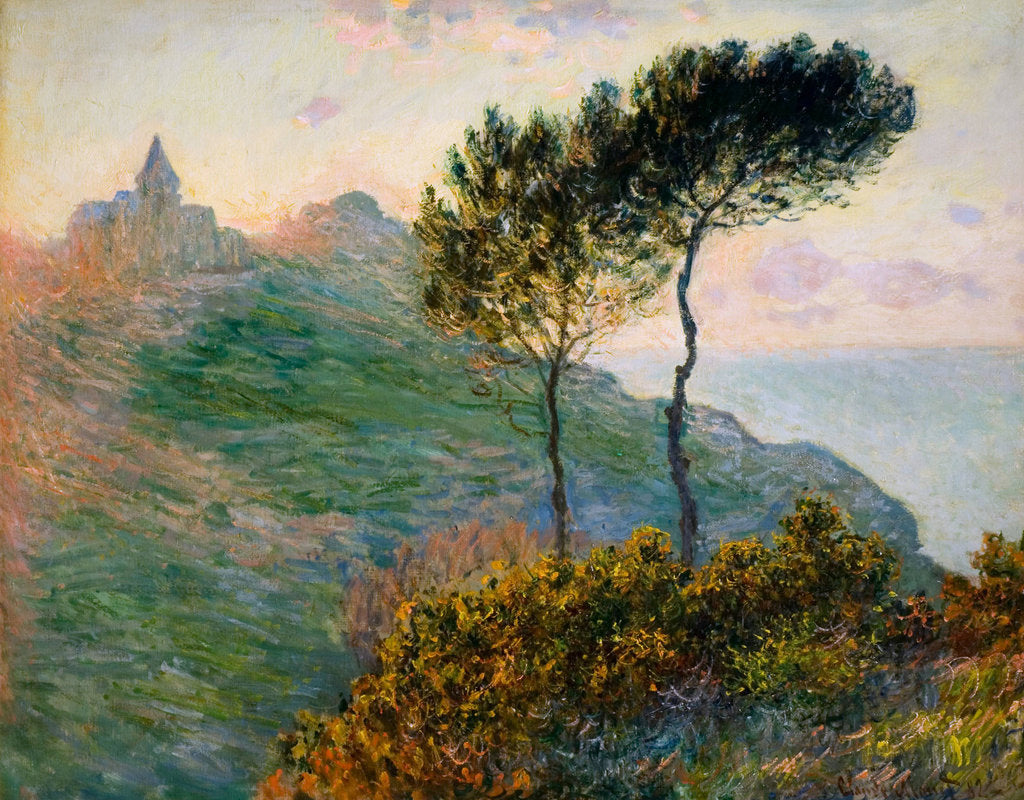 Detail of The Church at Varengeville, against the Sunlight, 1882 by Anonymous