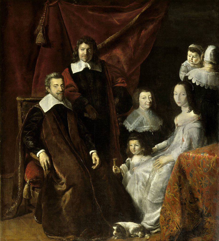 Detail of Portrait of the Family of Habert de Montmor, Mid of 17th cen by Anonymous