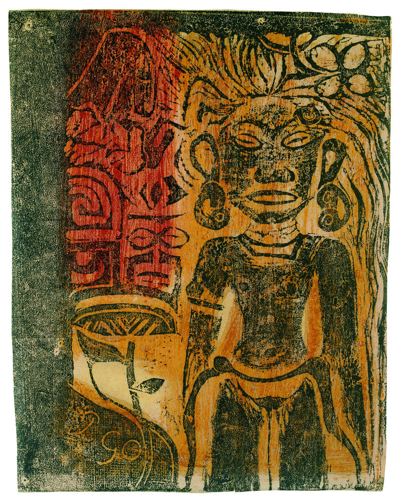 Detail of Tahitian Idol, 1894-1895 by Anonymous