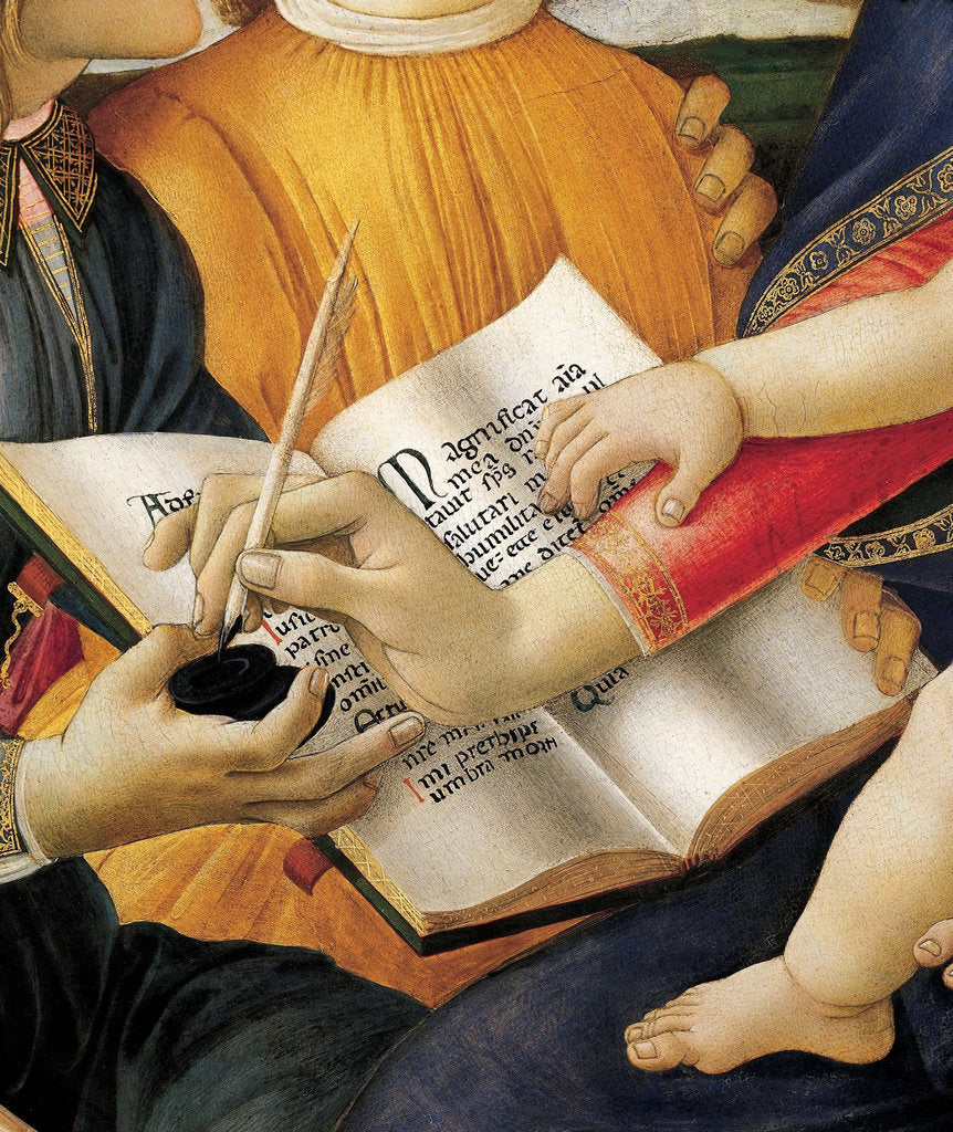 Detail of Madonna of the Magnificat (Detail), 1483 by Anonymous