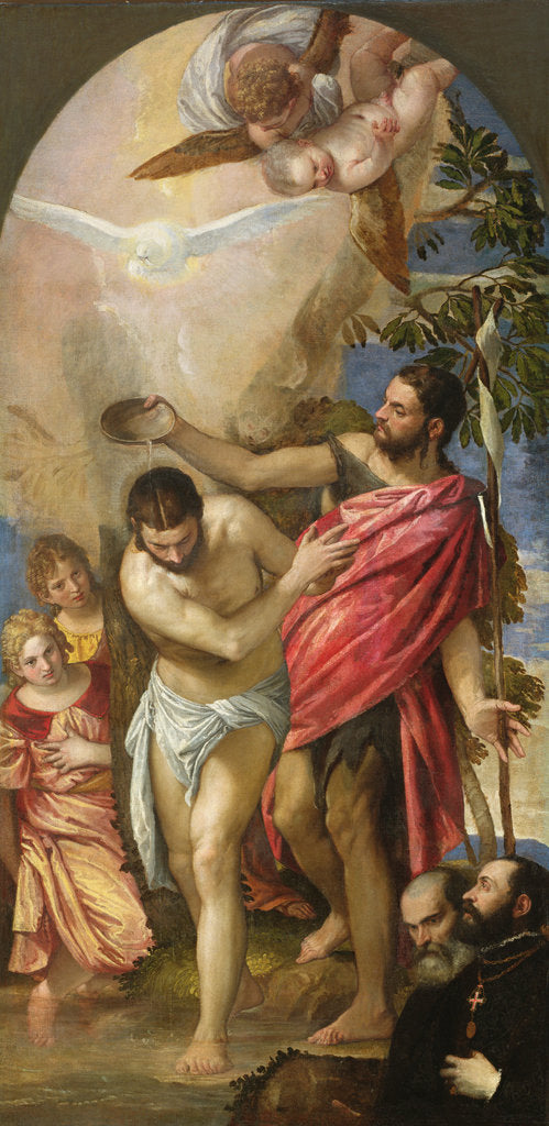 Detail of The Baptism of Christ, ca 1561 by Anonymous