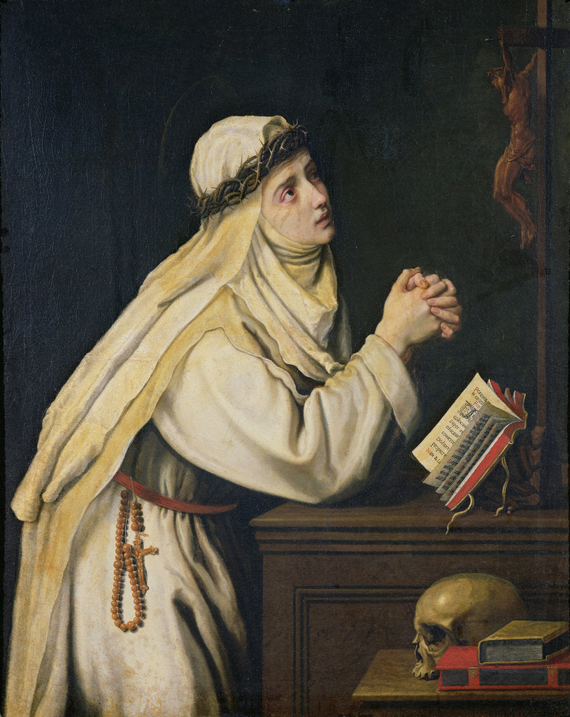 Detail of Saint Catherine of Siena, c. 1620 by Anonymous