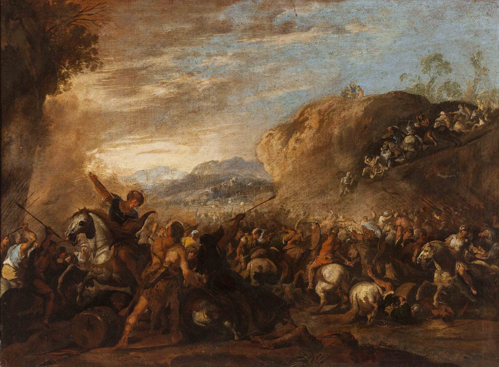 Detail of Battle between the Israelites and the Amalekites by Anonymous