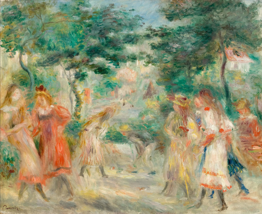 Detail of The Croquet Party (Girls in the Garden of Montmartre), c. 1895 by Anonymous