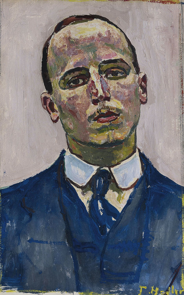 Detail of Portrait of Josef Müller, c. 1916 by Anonymous