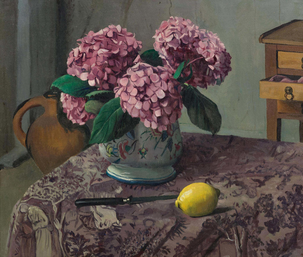 Detail of Hortensias and Lemon, 1923 by Anonymous