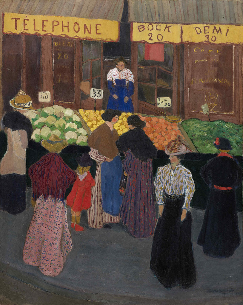 Detail of At the market, c. 1895 by Anonymous