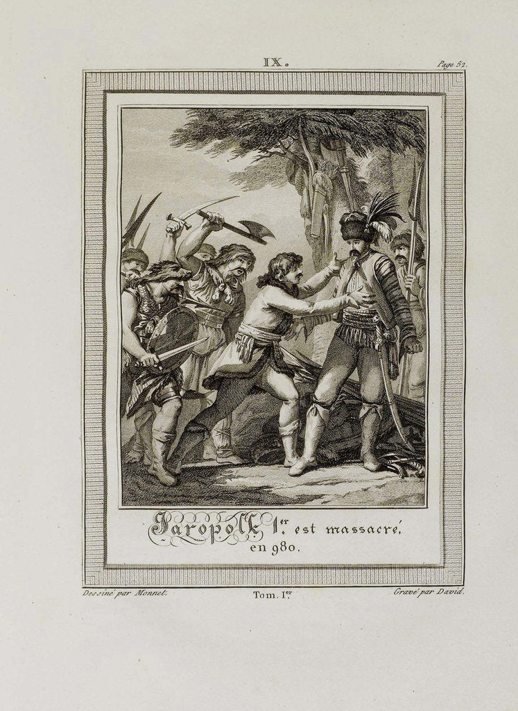 Detail of The Death of Yaropolk Svyatoslavich. 980 (From Histoire de Russie by Blin de Sainmore), 1797 by Anonymous