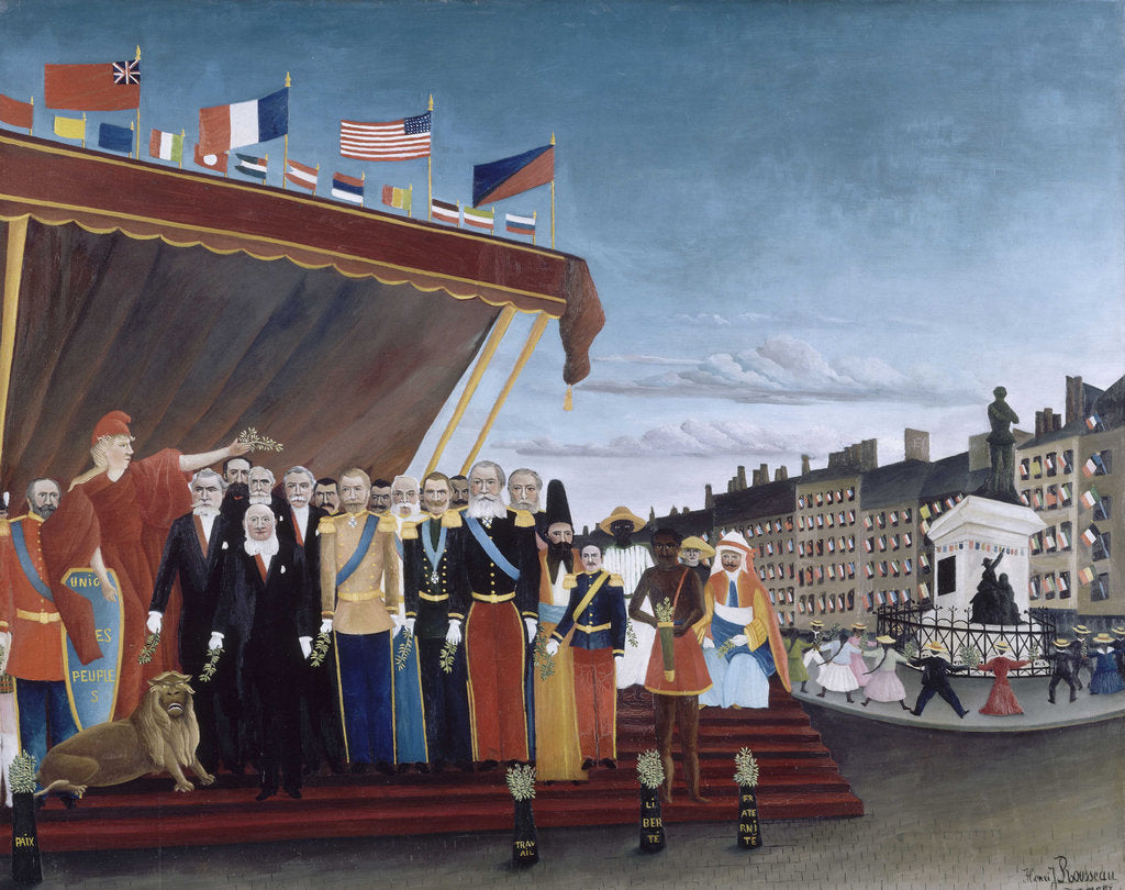 Detail of Representatives of Foreign Powers coming to Salute the Republic as a Sign of Peace, 1907 by Anonymous