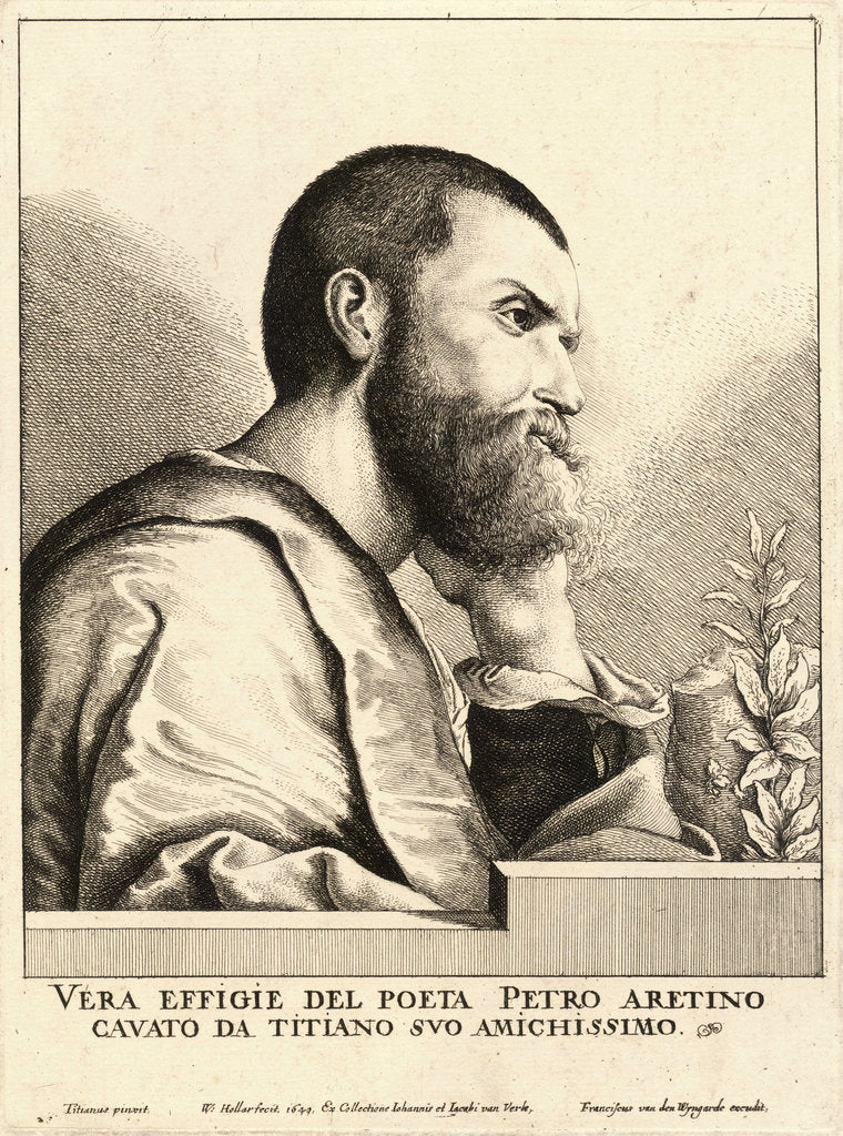 Detail of Pietro Aretino by Anonymous