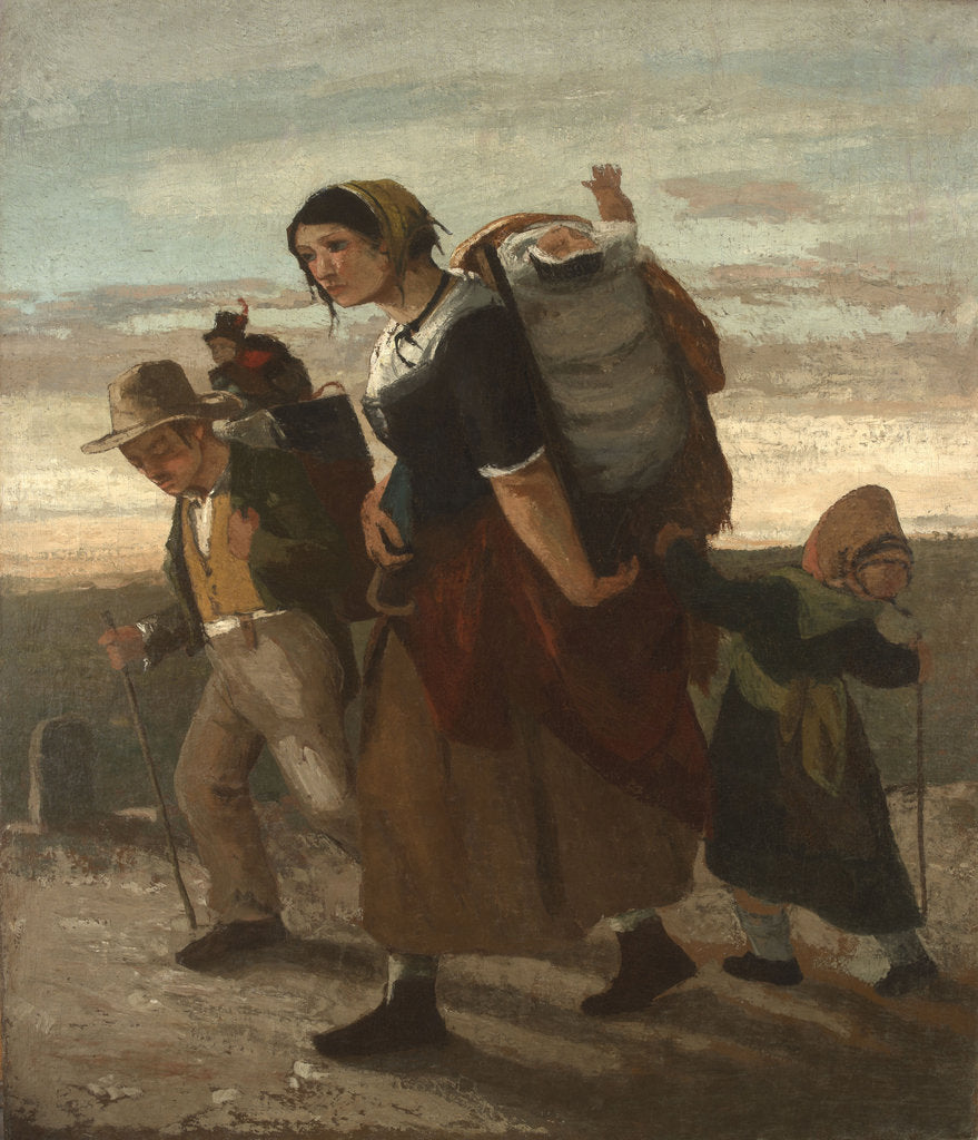 Detail of The gypsy and her children (La bohémienne et ses enfants), 1853-1854 by Anonymous