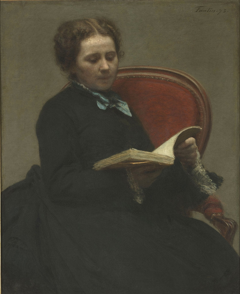 Detail of Portrait of Victoria Dubourg, 1873 by Anonymous