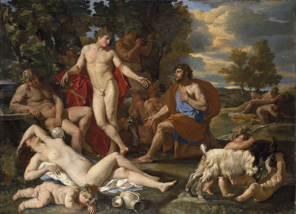 Detail of Midas and Bacchus, ca 1624 by Anonymous