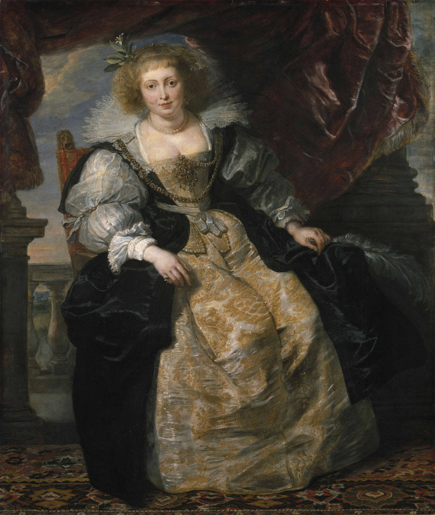 Detail of Hélène Fourment in wedding dress, c. 1630-1631 by Anonymous