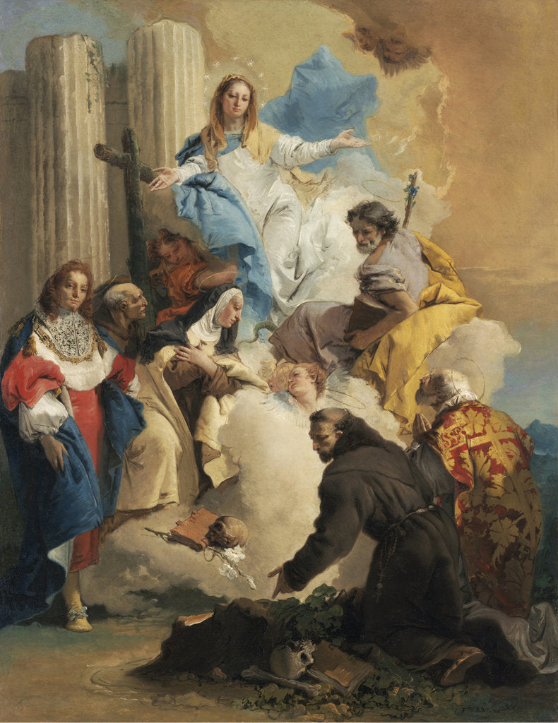 Detail of The Virgin with Six Saints, c. 1750 by Anonymous