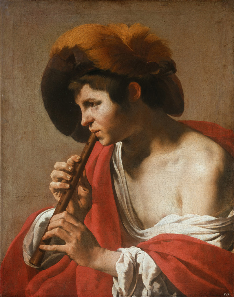 Detail of Flute Player, 1621 by Anonymous