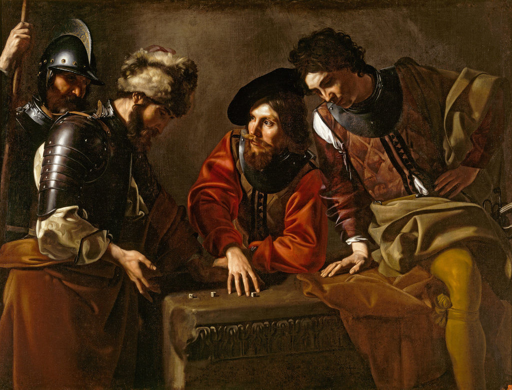 Detail of Dice Players, ca 1624 by Anonymous