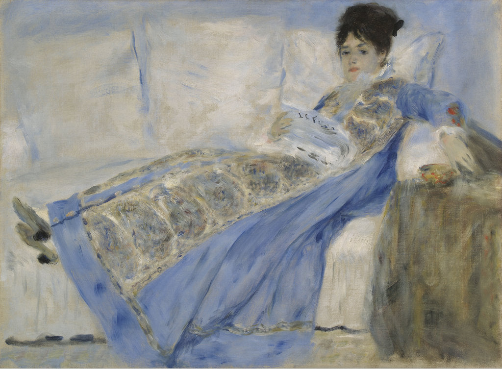 Detail of Portrait of Madame Monet, ca 1872 by Anonymous