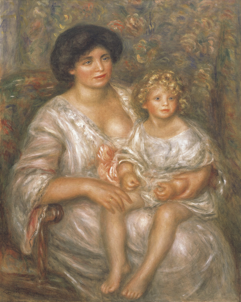 Detail of Madame Thurneyssen and her Daughter, 1910 by Anonymous