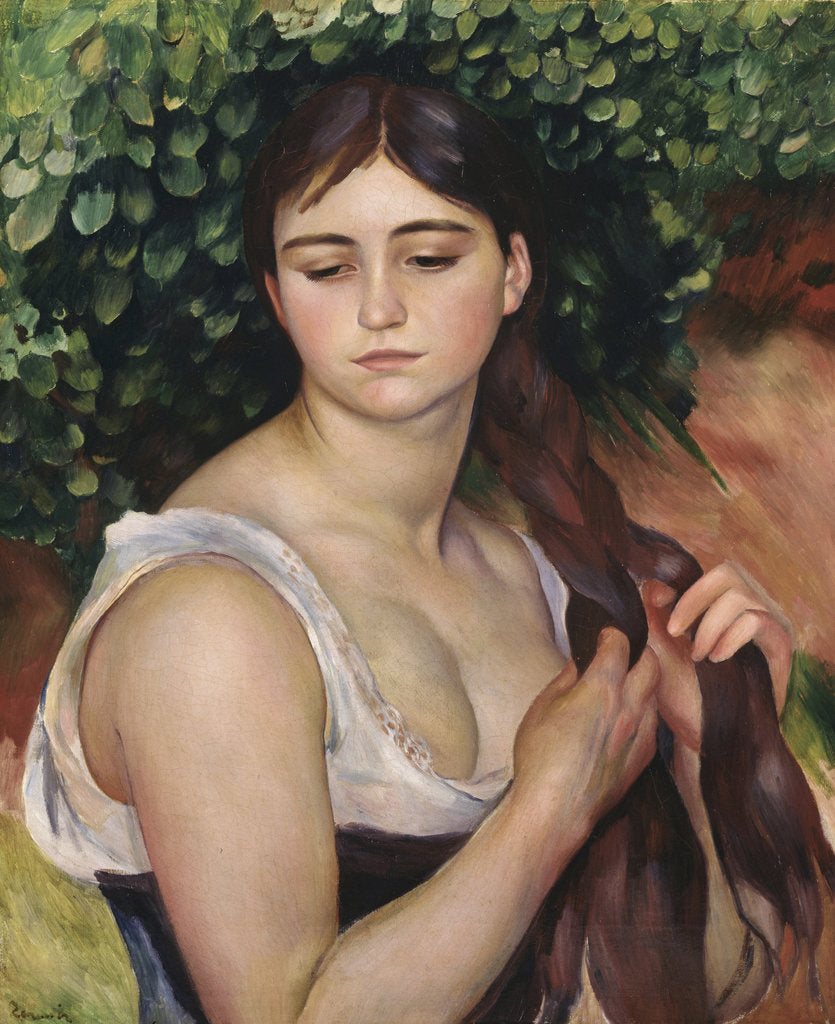 Detail of The Plait, 1886-1887 by Anonymous