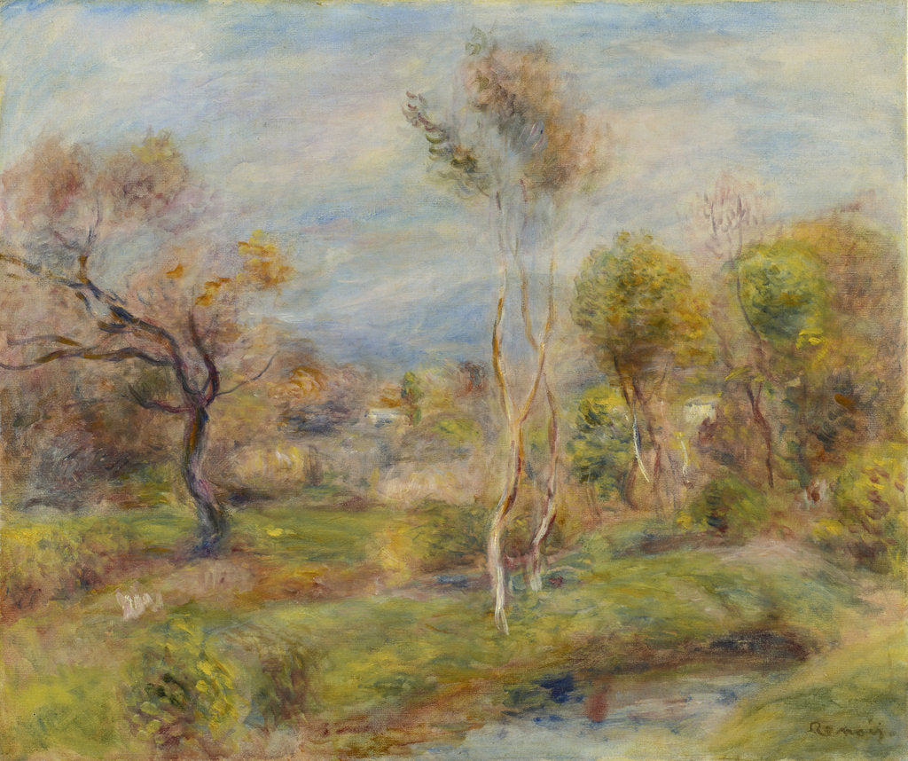 Detail of The Pond, Cagnes or Landscape at Cagnes-sur-Mer, 1905-1907 by Anonymous