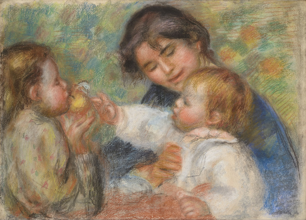 Detail of Child with an Apple (Gabrielle, Jean Renoir and a Little Girl), c. 1895 by Anonymous