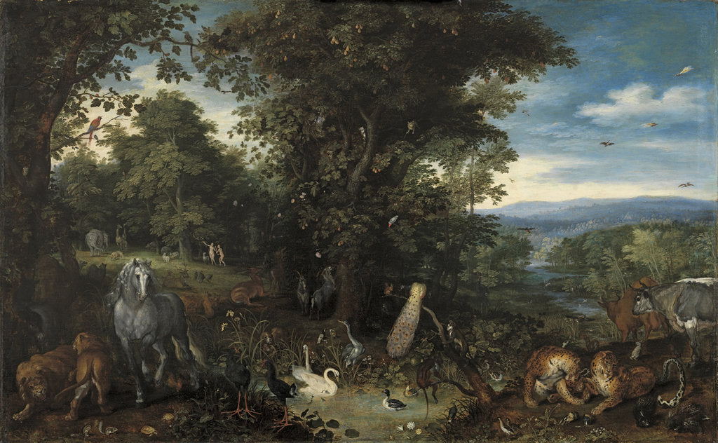 Detail of The Garden of Eden, ca 1611 by Anonymous