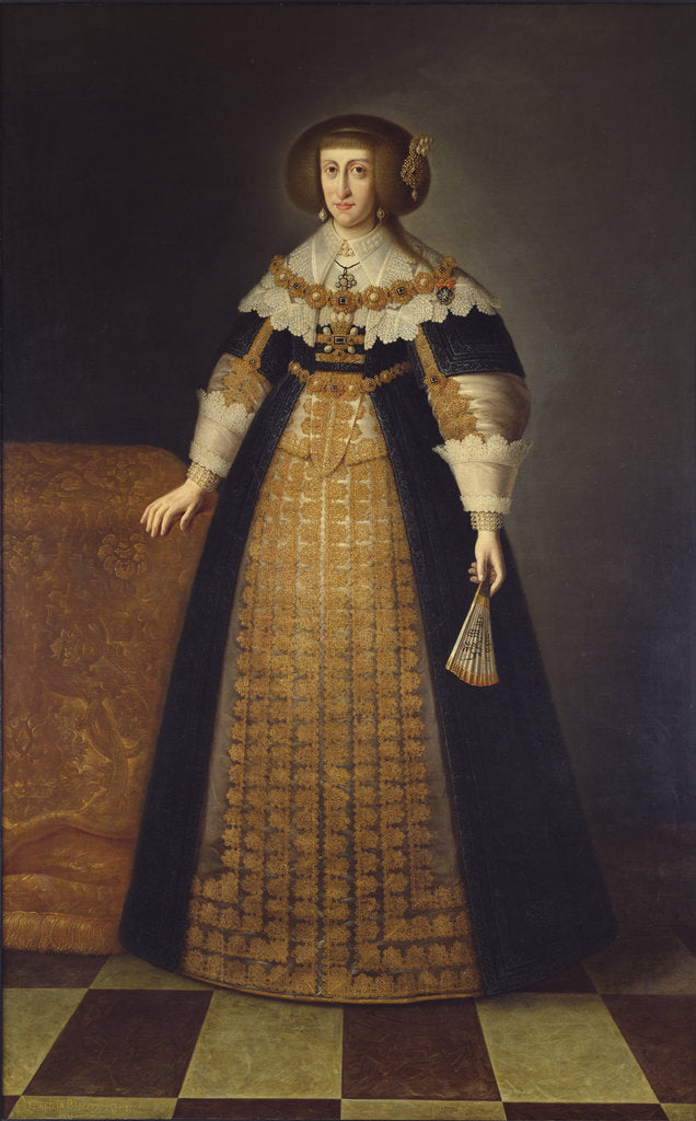 Detail of Portrait of Archduchess Cecilia Renata of Austria, Queen of Poland by Anonymous