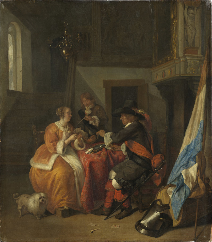 Detail of A Card Game, 1650s by Anonymous