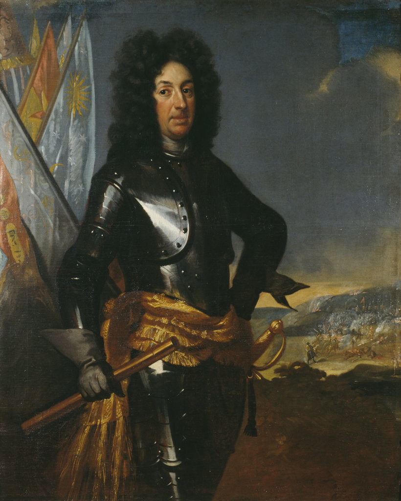 Detail of Portrait of Count Adam Ludvig Lewenhaupt by Anonymous