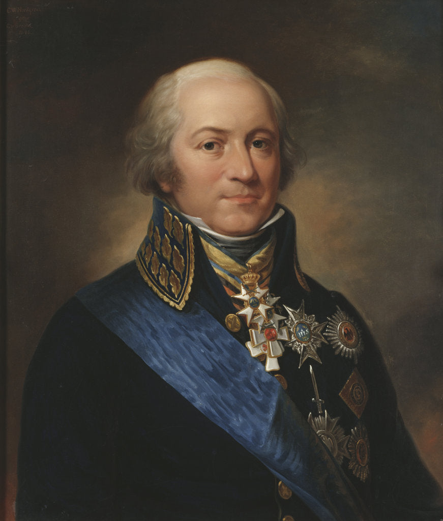 Detail of Portrait of Count Carl Johan Adlercreutz, 1846 by Anonymous