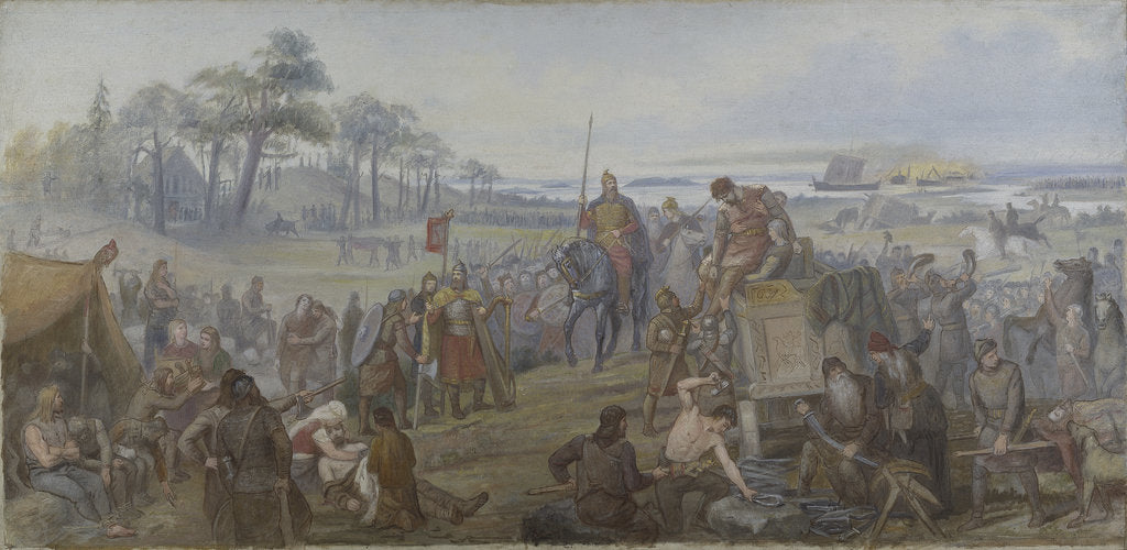 Detail of After the Battle of Fýrisvellir, 1880s by Anonymous