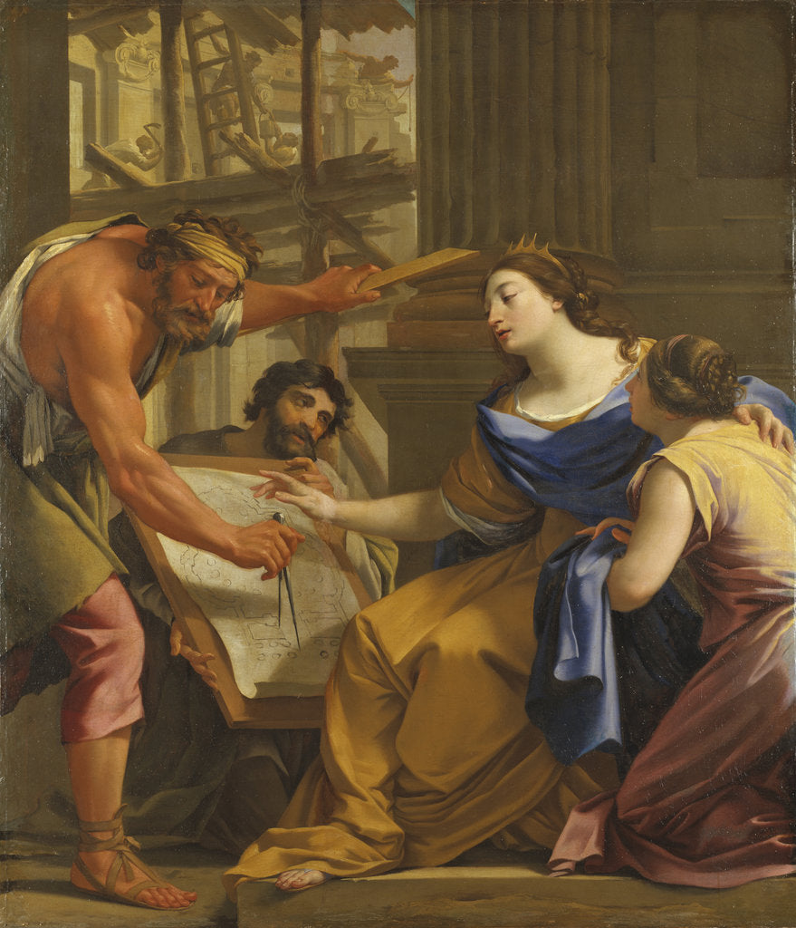 Detail of Artemisia Building the Mausoleum, Early 1640s by Anonymous