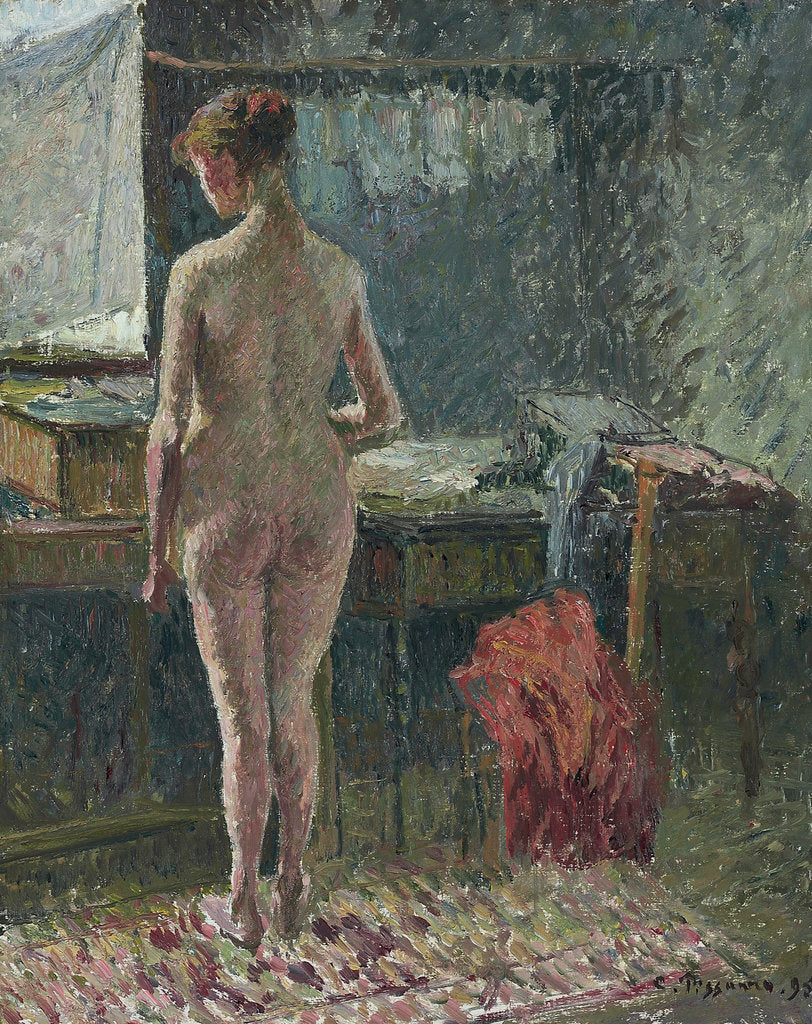 Detail of Nude woman in interior, 1895 by Anonymous