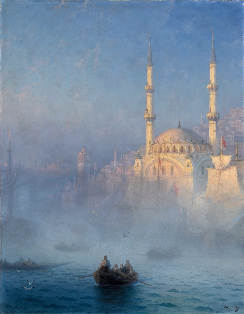 Detail of Constantinople. The Nusretiye Mosque, 1884 by Anonymous