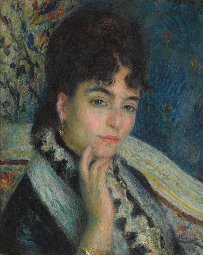 Detail of Madame Alphonse Daudet, 1876 by Anonymous
