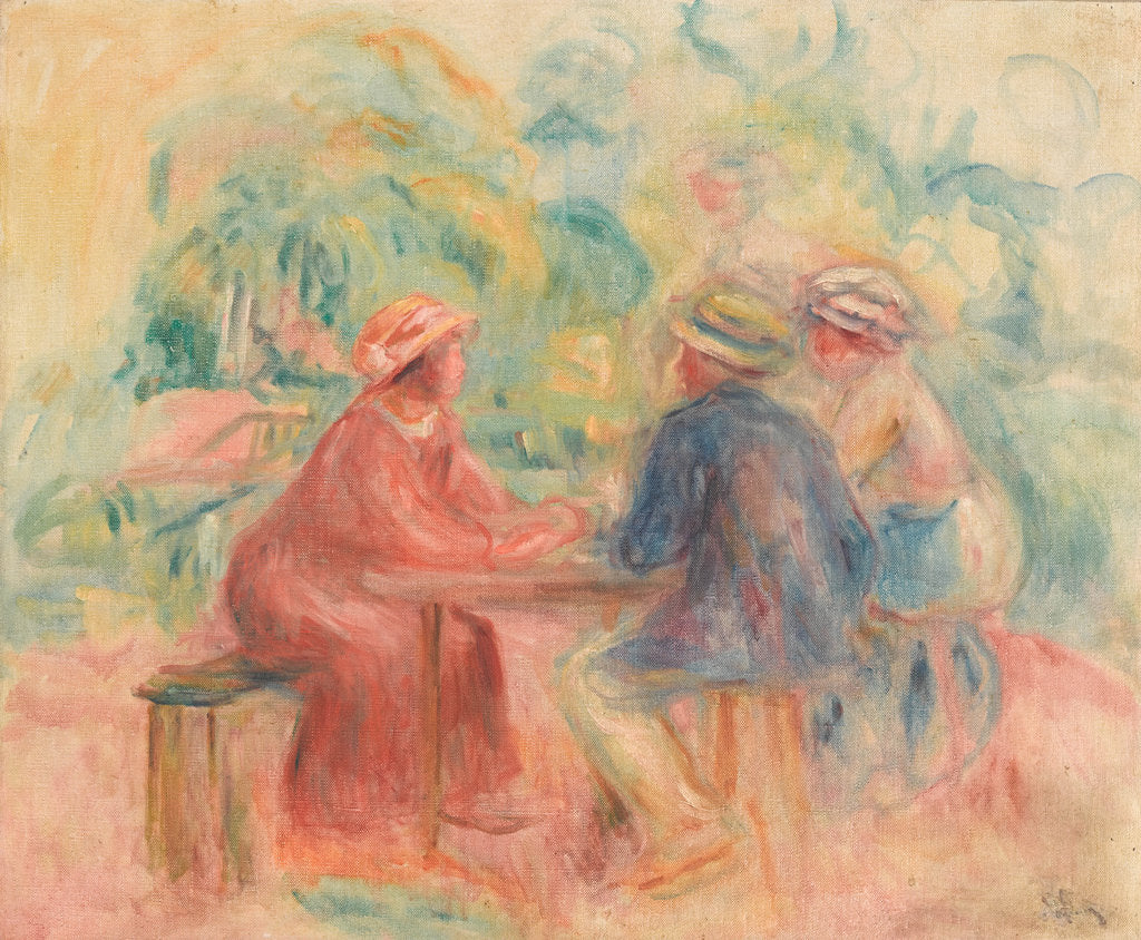 Detail of Réunion dans le jardin, Between 1911 and 1915 by Anonymous