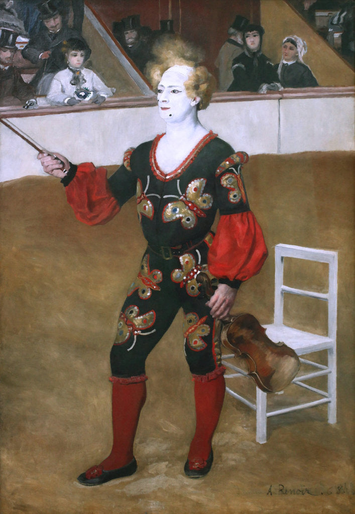 Detail of The Clown, 1868 by Anonymous