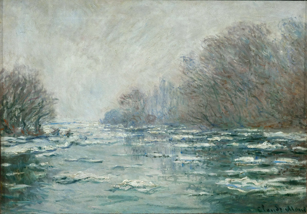Detail of Ice Floes Near Vétheuil (La Débâcle près de Vétheuil), c. 1880 by Anonymous