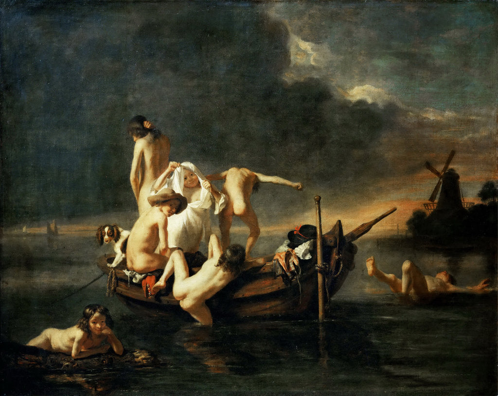 Detail of The Bathers, c. 1655 by Anonymous
