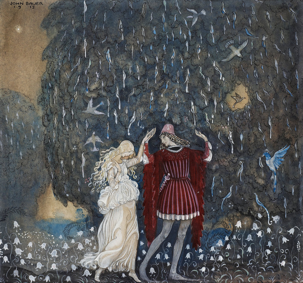 Detail of Lena Dances with the Knight. Among Gnomes and Trolls, 1915 by Anonymous