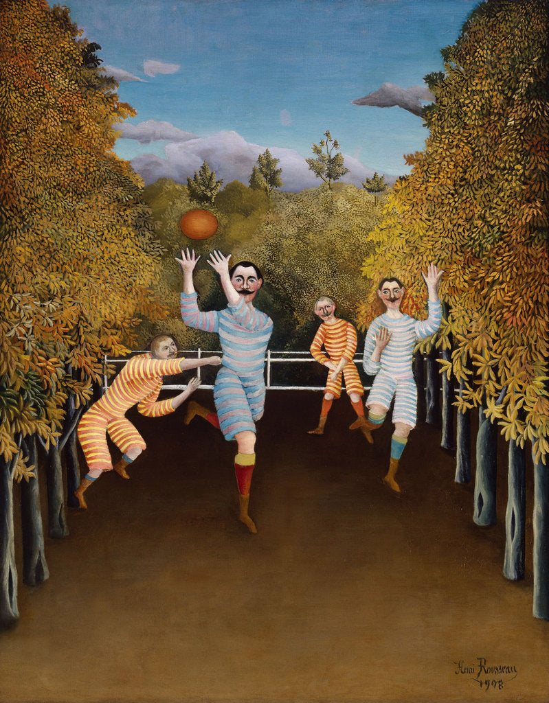 Detail of The Football Players, 1908 by Anonymous
