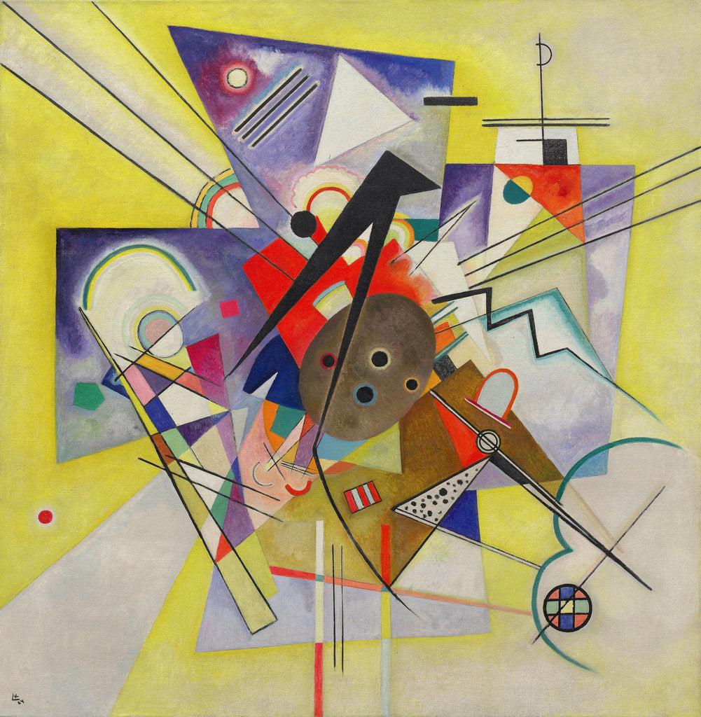 Detail of Yellow Accompaniment (Gelbe Begleitung), 1924 by Anonymous