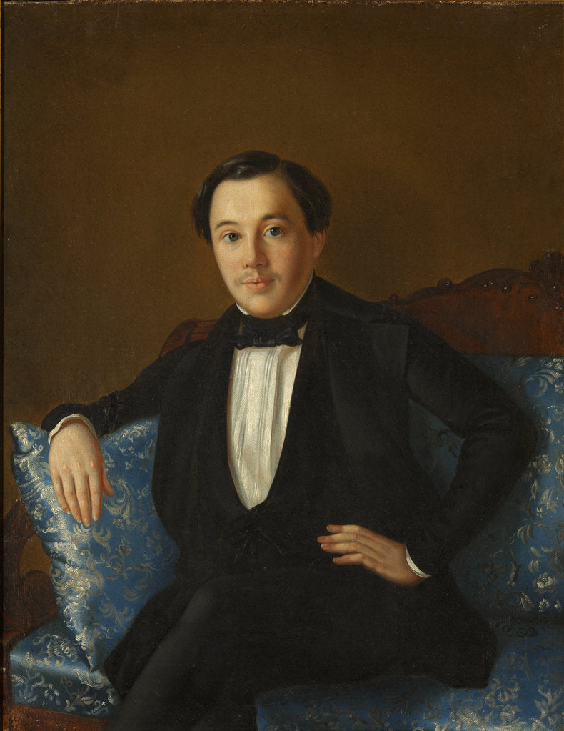 Detail of Portrait of Alexander Ageevich Abaza, End 1840s by Anonymous