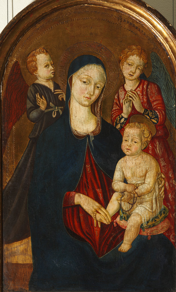 Detail of The Virgin and Child with Two Angels, 1490s by Anonymous