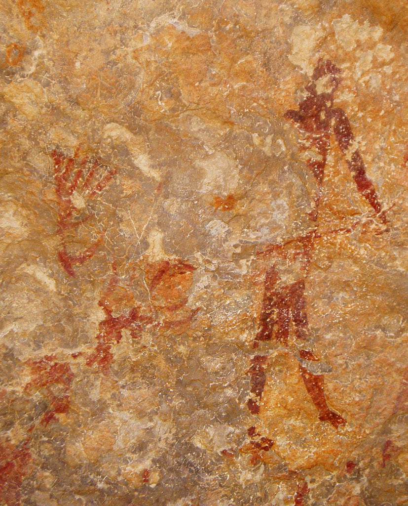 Detail of Painting in the Cuevas de la Araña, Between 10000 und 6000 BC by Anonymous