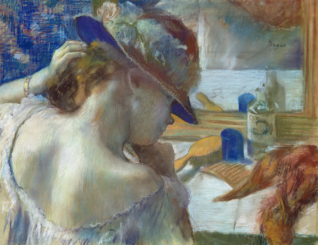 Detail of Before a Mirror, c. 1889 by Anonymous