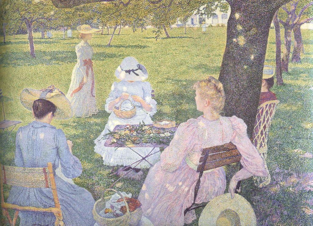 Detail of In July - before noon or The orchard, 1890 by Anonymous