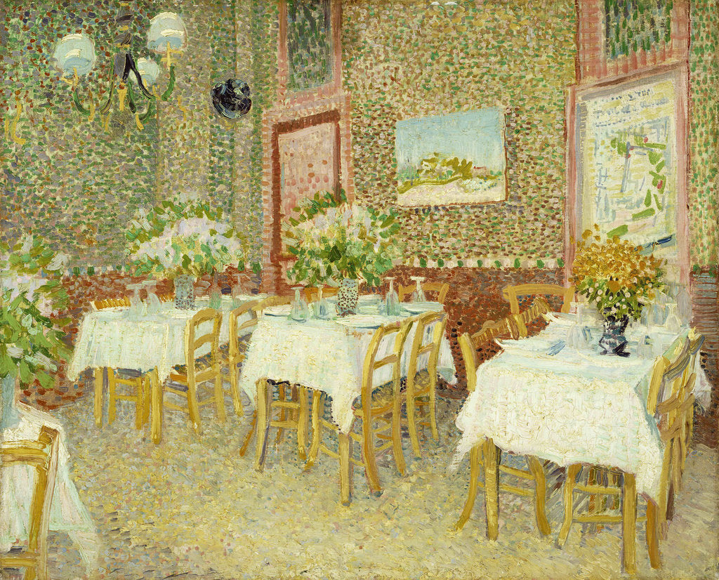 Detail of Interior of a Restaurant, 1887 by Anonymous