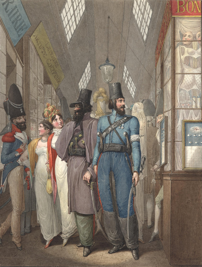 Detail of Russian Cossacks in Paris, 1914, 1814-1815 by Anonymous